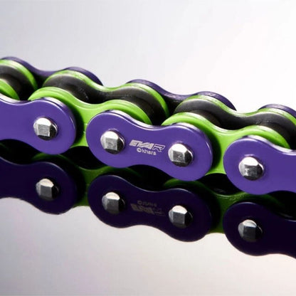 CADENA DID 520EVA-01-120ZB XRING VIOLETA Y VERDE