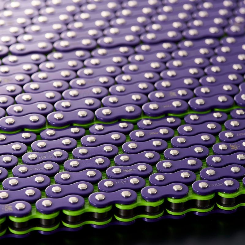 CADENA DID 525EVA-01-120ZB XRING VIOLETA Y VERDE