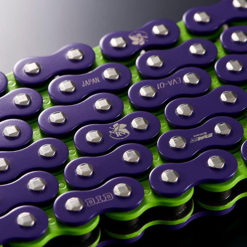CADENA DID 520EVA-01-120ZB XRING VIOLETA Y VERDE
