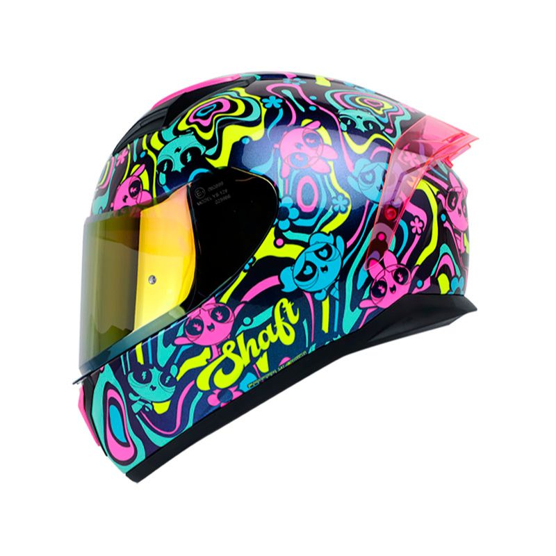 CASCO SHAFT SH-582SP POWERPUFF CAMALEON VISOR IRIDIUM