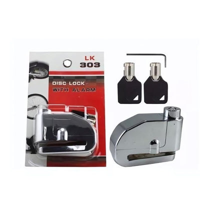 CANDADO CON ALARMA LK303 CROMADO