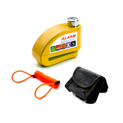CANDADO NITRUS CON ALARMA AMARILLO