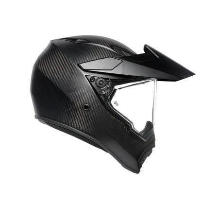 CASCO AGV AX9 MONO MATE CARBONO