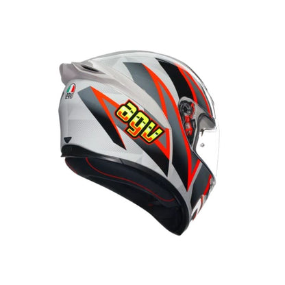 CASCO AGV K1 S BLIPPER GRIS ROJO