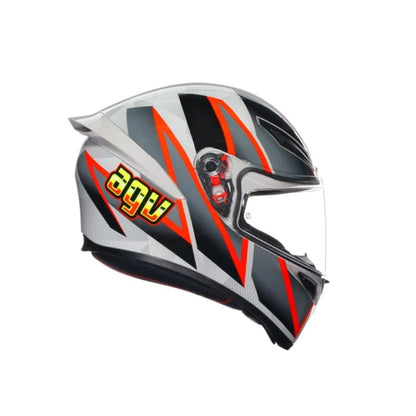 CASCO AGV K1 S BLIPPER GRIS ROJO