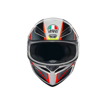 CASCO AGV K1 S BLIPPER GRIS ROJO