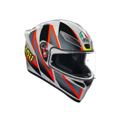 CASCO AGV K1 S BLIPPER GRIS ROJO