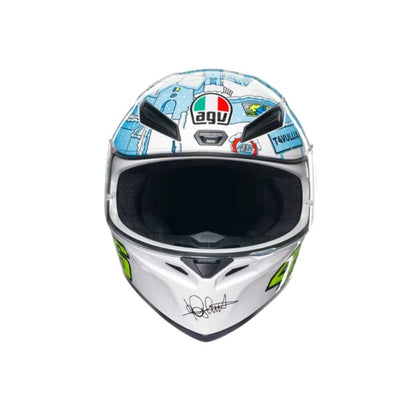 CASCO AGV K1 S ROSSI WINTER TEST 2017