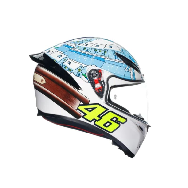 CASCO AGV K1 S ROSSI WINTER TEST 2017