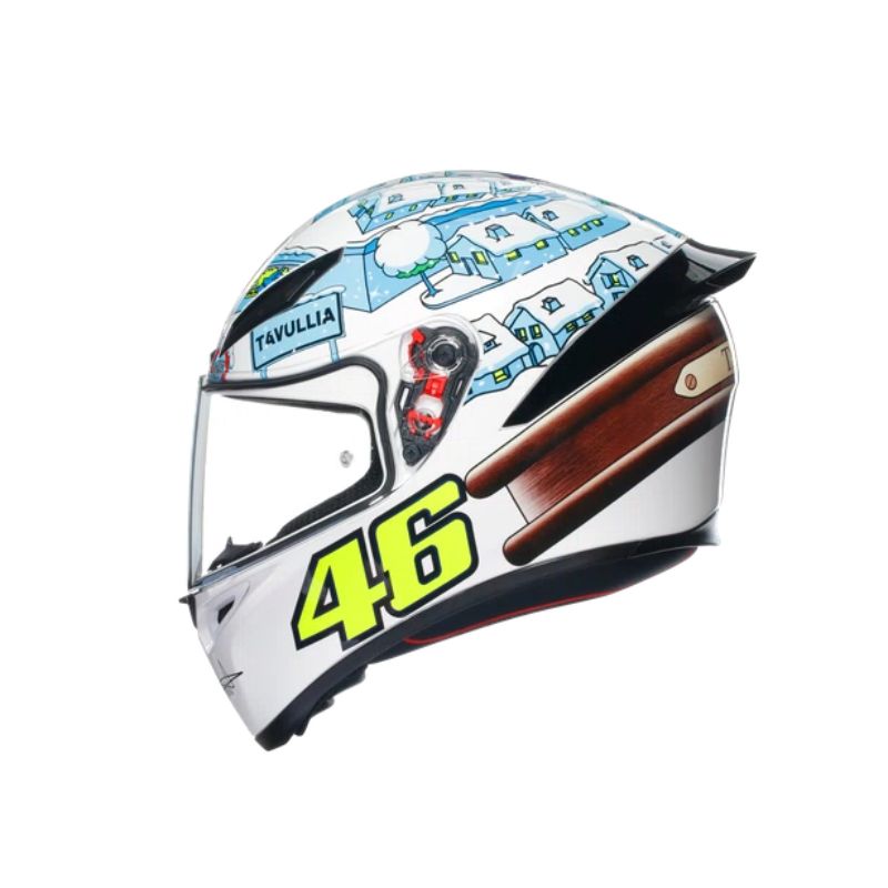 CASCO AGV K1 S ROSSI WINTER TEST 2017