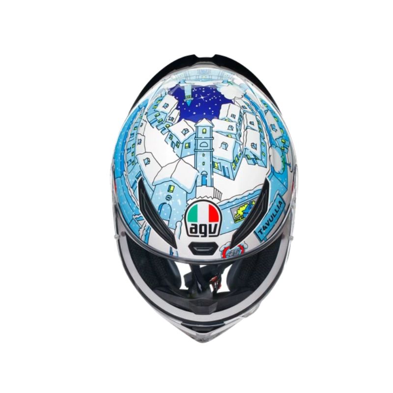CASCO AGV K1 S ROSSI WINTER TEST 2017