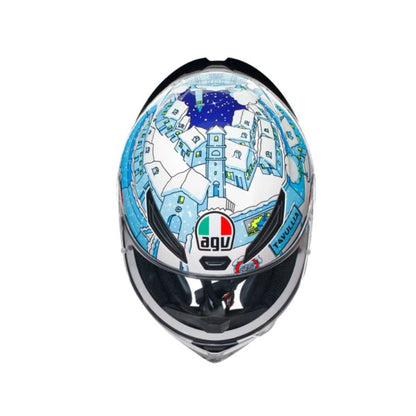 CASCO AGV K1 S ROSSI WINTER TEST 2017