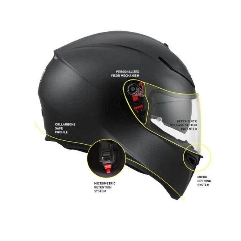 CASCO AGV K3 SV MONO MATE NEGRO