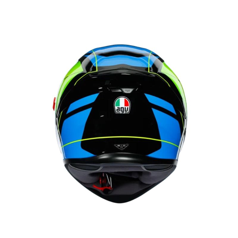 CASCO AGV K5S CORE AZUL AMARILLO NEON