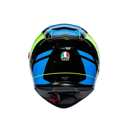 CASCO AGV K5S CORE AZUL AMARILLO NEON
