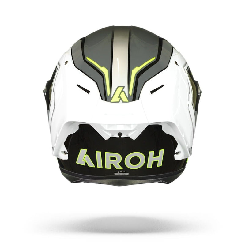 CASCO AIROH GP550 S RUSH BLANCO AMARILLO NEGRO