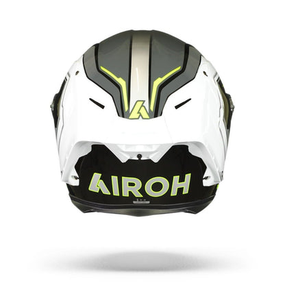 CASCO AIROH GP550 S RUSH BLANCO AMARILLO NEGRO