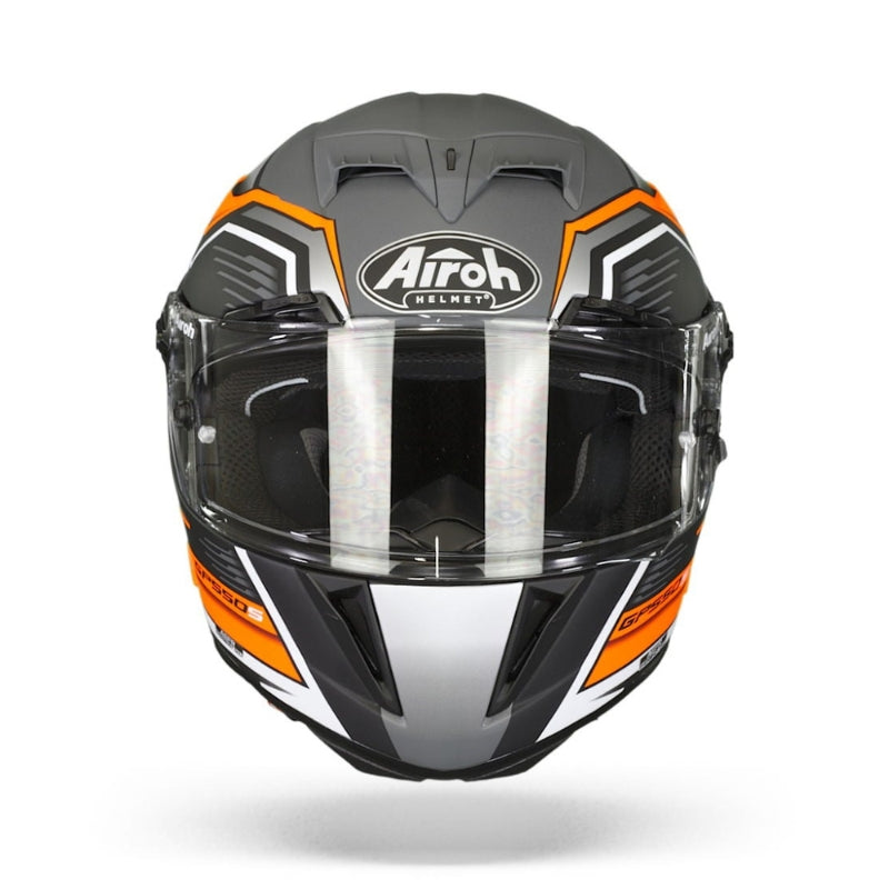 CASCO AIROH GP550 S RUSH MATE NARANJA NEON