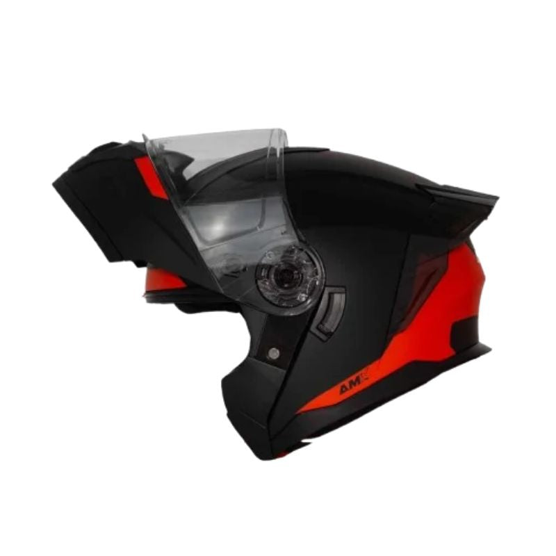 CASCO AMX NEXO NITRO MATE NEGRO ROJO