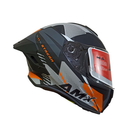 CASCO AMX STREAM JASPER MATE GRIS NARANJA