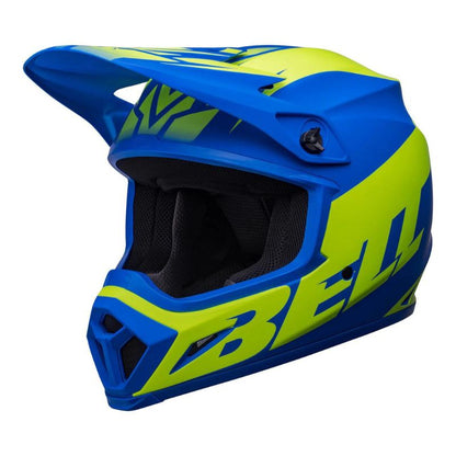 CASCO BELL MX9 MIPS DISRUPT MATE AZUL AMARILLO