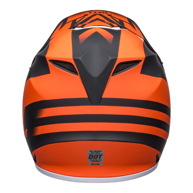 CASCO BELL MX9 MIPS DISRUPT MATE NARANJA NEGRO