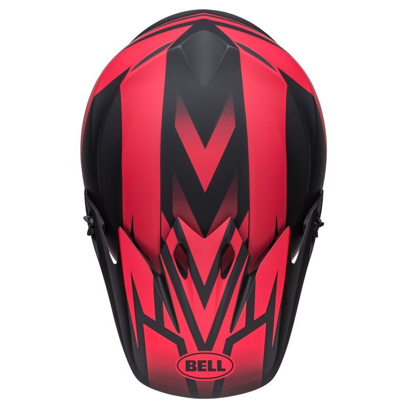 CASCO BELL MX9 MIPS DISRUPT MATE ROJO NEGRO