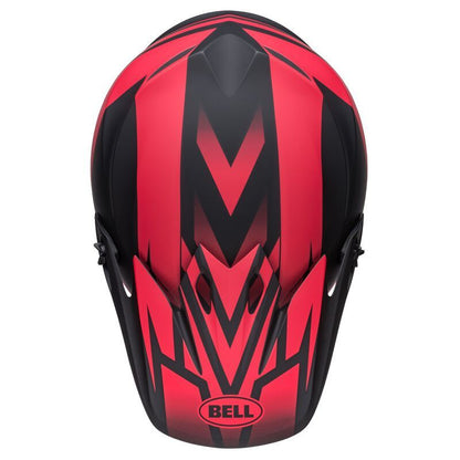 CASCO BELL MX9 MIPS DISRUPT MATE ROJO NEGRO