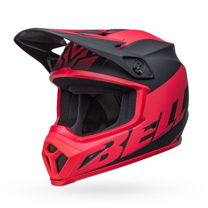 CASCO BELL MX9 MIPS DISRUPT MATE ROJO NEGRO