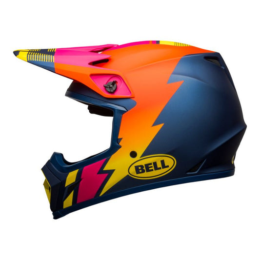 CASCO BELL MX9 MIPS STRIKE MATE AZUL NARANJA