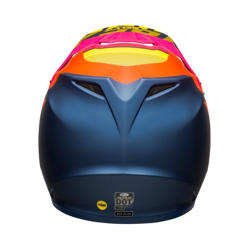 CASCO BELL MX9 MIPS STRIKE MATE AZUL NARANJA