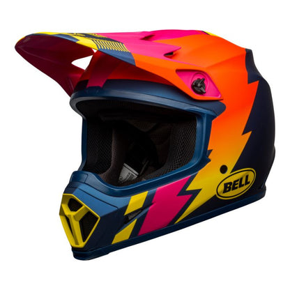 CASCO BELL MX9 MIPS STRIKE MATE AZUL NARANJA