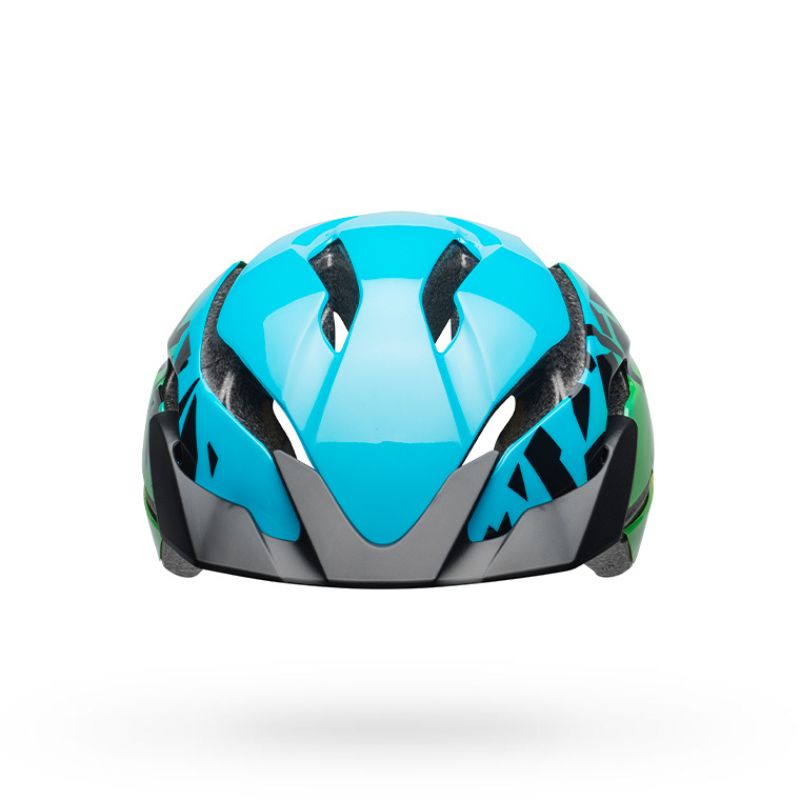 CASCO BELL REVOLUTION AZUL VERDE MIPS