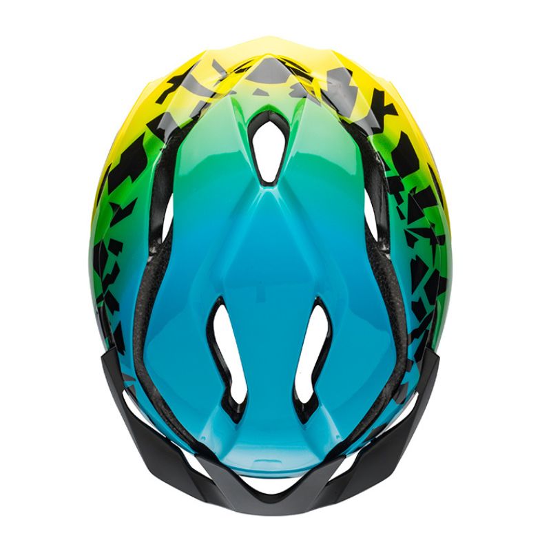 CASCO BELL REVOLUTION AZUL VERDE MIPS