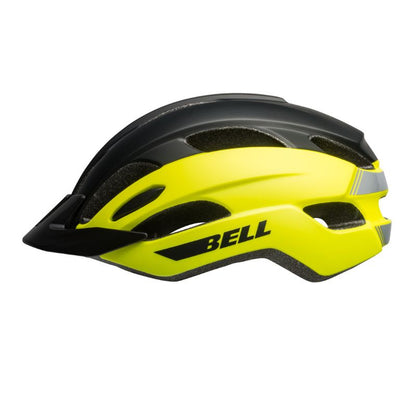 CASCO BELL TRACE MATE AMARILLO NEON NEGRO