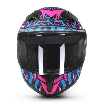 CASCO EDGE DENVER MOTOLOCO MATE NEGRO AZUL