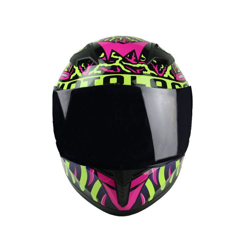 CASCO EDGE DENVER MOTOLOCO NEGRO AMARILLO NEON