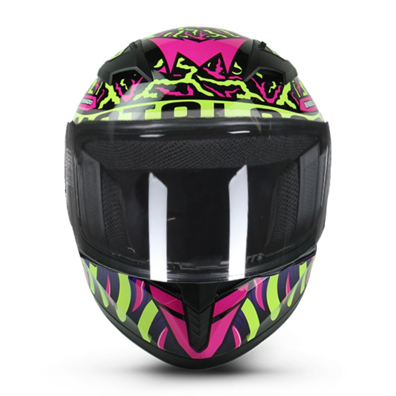 CASCO EDGE DENVER MOTOLOCO NEGRO AMARILLO NEON