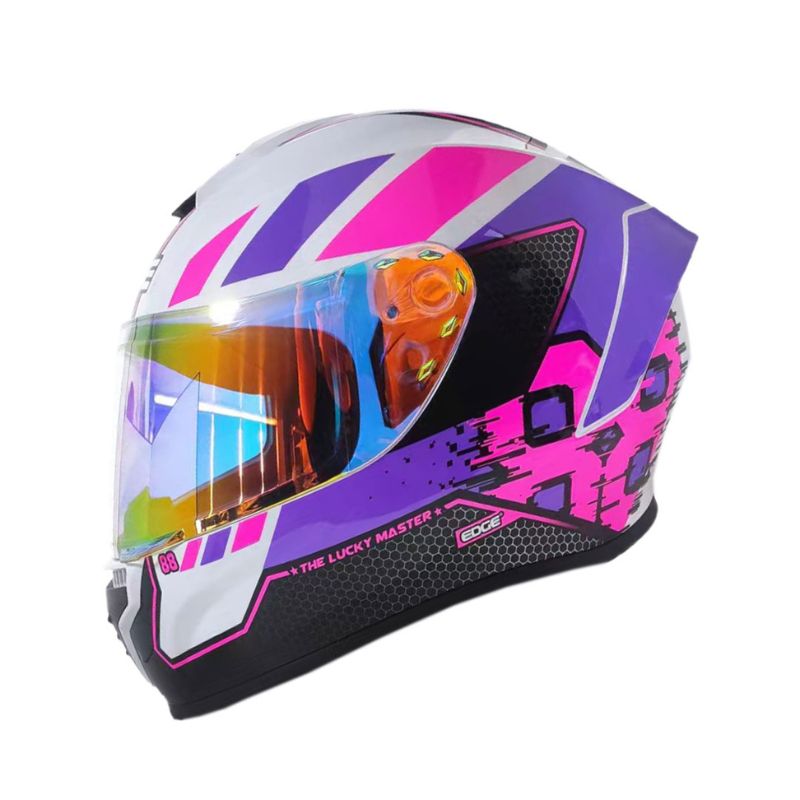 CASCO EDGE FRANKIE MASTER 88 BLANCO ROSADO