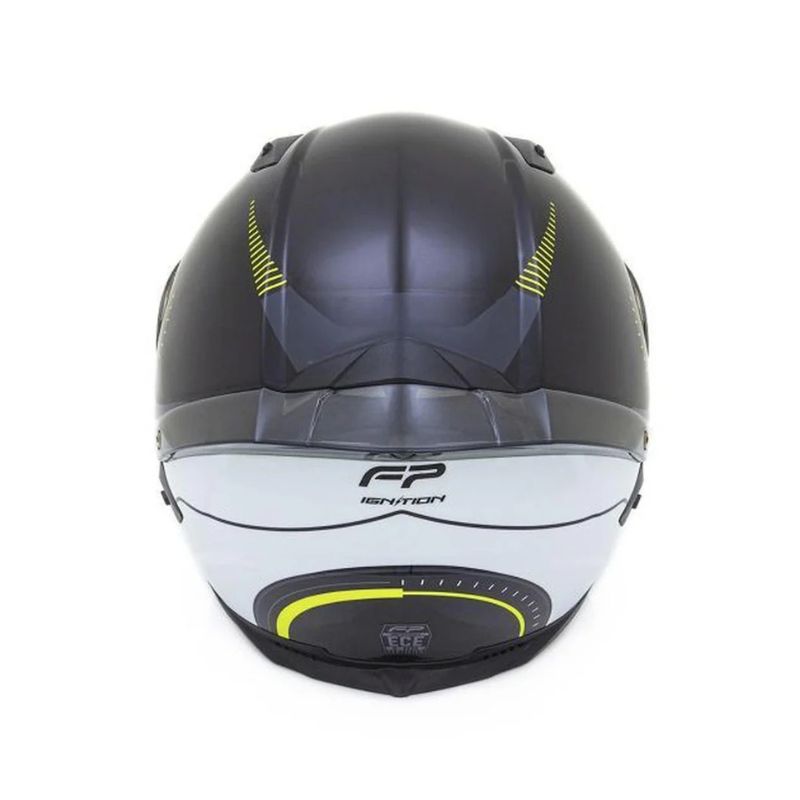 CASCO FIREPARTS IGNITION 863C NEGRO BLANCO NEON