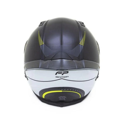 CASCO FIREPARTS IGNITION 863C NEGRO BLANCO NEON