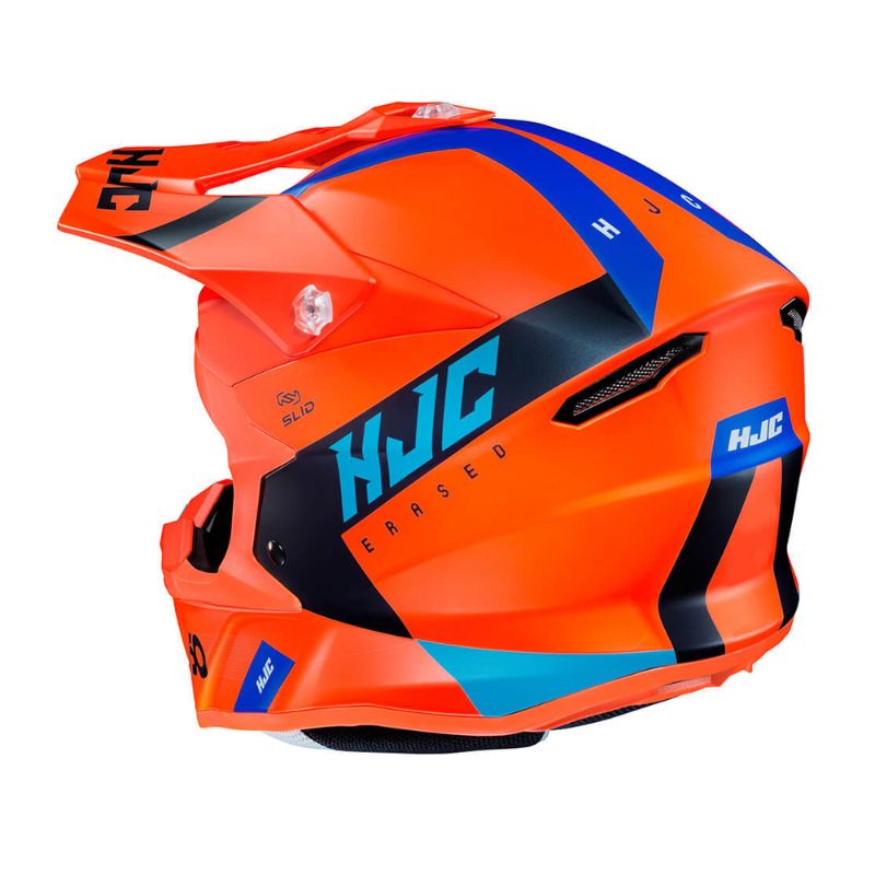 CASCO HJC I50 ERASED MATE NARANJA NEON AZUL
