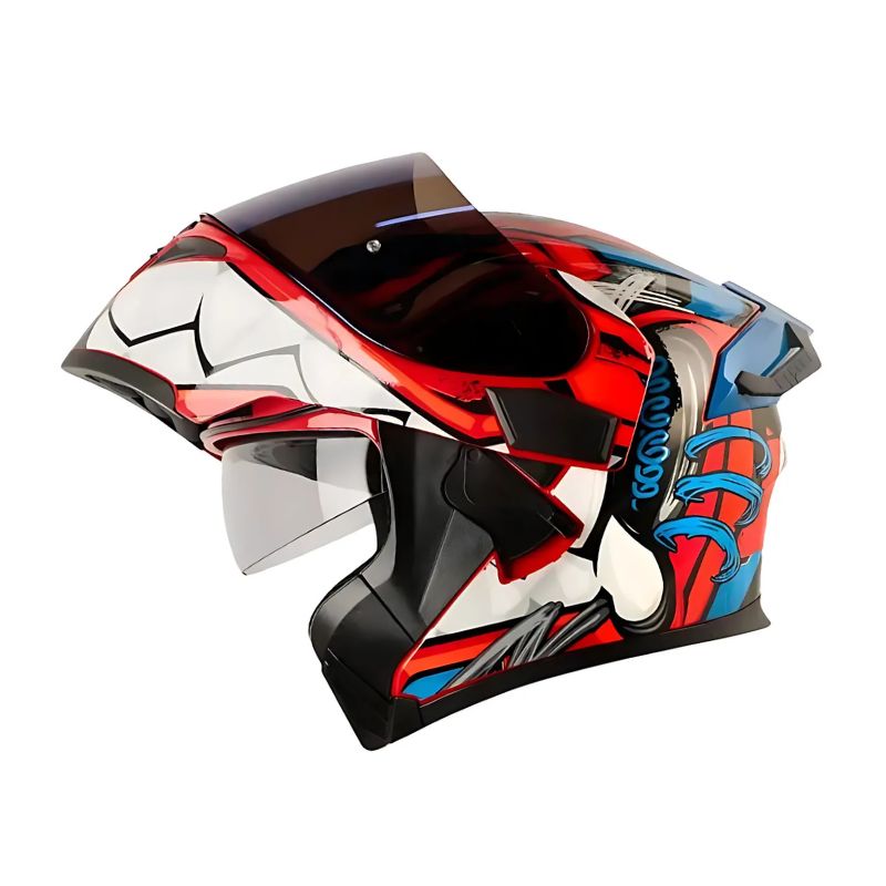 CASCO HRO HRO-3400DV FULL GAS NARANJA NEON AZUL IRIDIUM