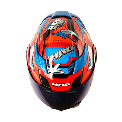 CASCO HRO HRO-3400DV FULL GAS NARANJA NEON AZUL IRIDIUM