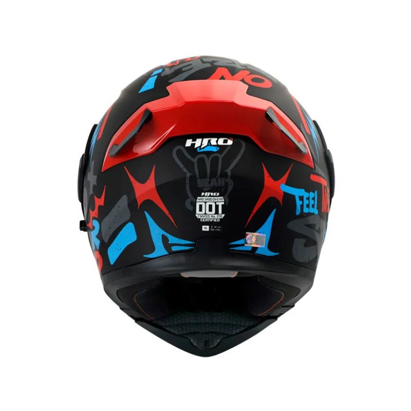 CASCO HRO HRO-3400DV YEAH MATE NEGRO ROJO