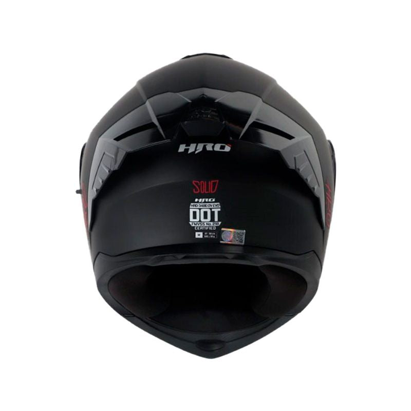 CASCO HRO HRO-3480DV EVO SOLID MATE NEGRO ROJO IRIDIUM ROJO