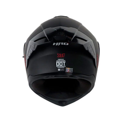 CASCO HRO HRO-3480DV EVO SOLID MATE NEGRO ROJO IRIDIUM ROJO