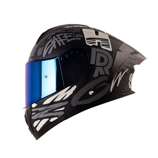 CASCO HRO HRO-3480DV EVO TAGS MATE NEGRO GRIS IRIDIUM