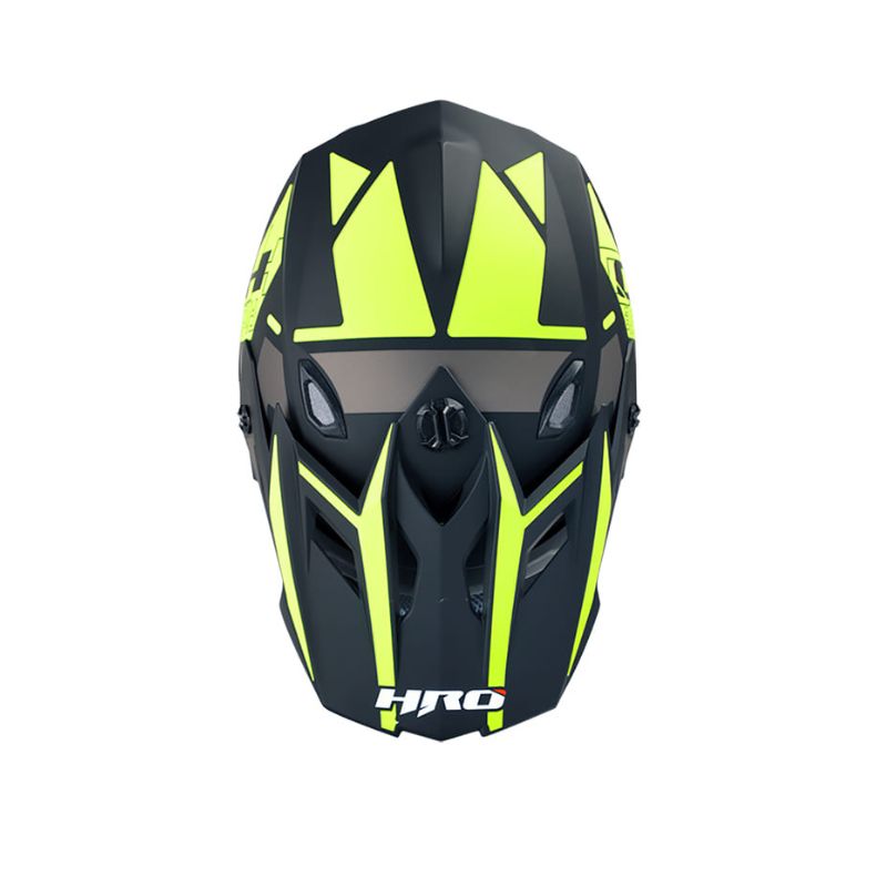 CASCO HRO HRO-MX03 UNDERDOG MATE NEGRO AMARILLO NEON