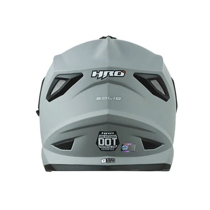 CASCO HRO HRO-MX330DV SOLID MATE GRIS PLATA VISOR IRIDIUM